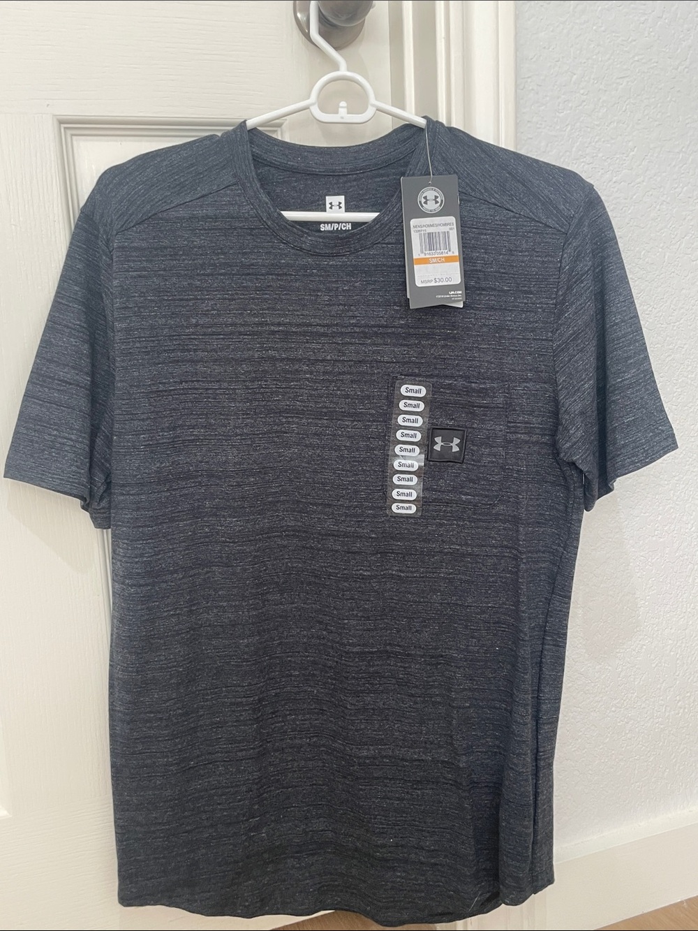 Under Armour Men’s Charcoal Heather Short-Sleeve Performance Tee